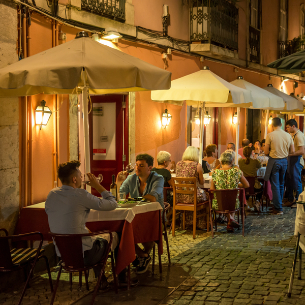 Lisbon night dining