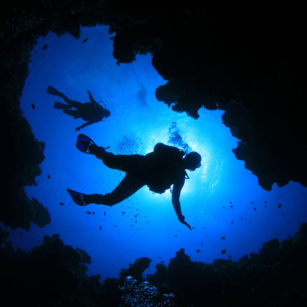 Mauritius cave dive