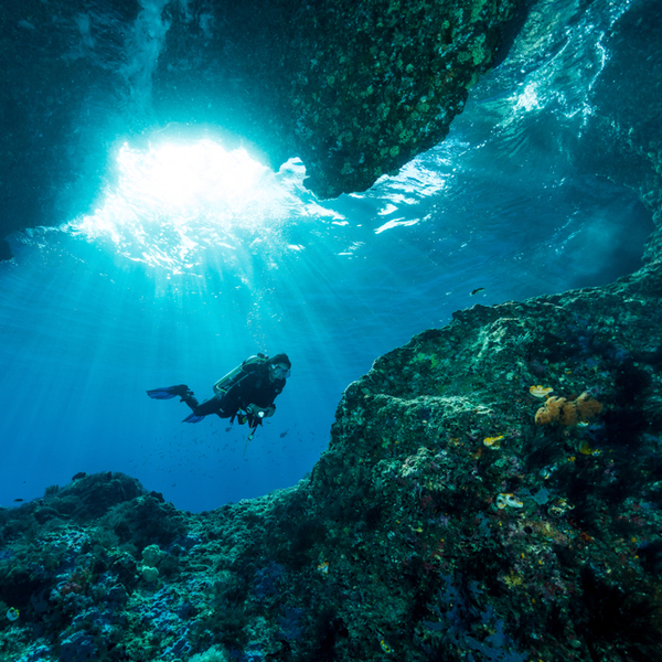 Diving in the Colovri in Corfu