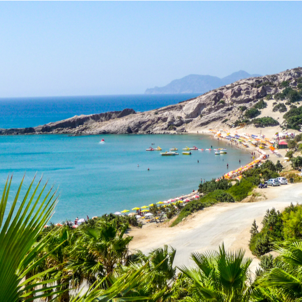 paradise beach kos view