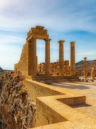 Rhodes temple