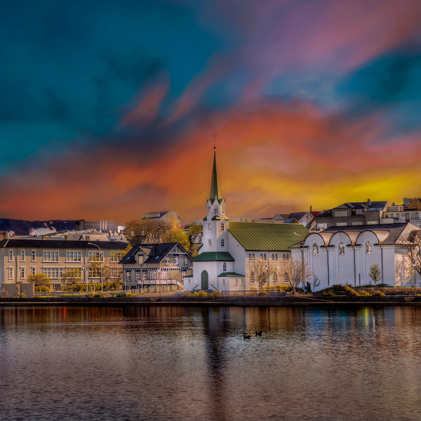 reykjavik sunset