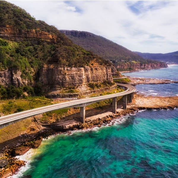 sea cliff bridge in Melbourne