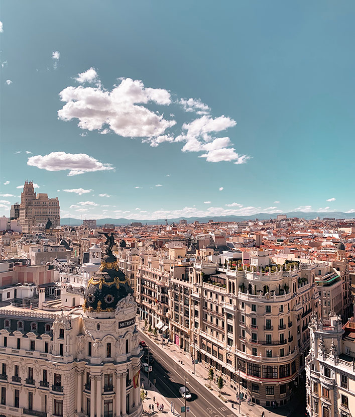 Gran Via Views in Madrid
