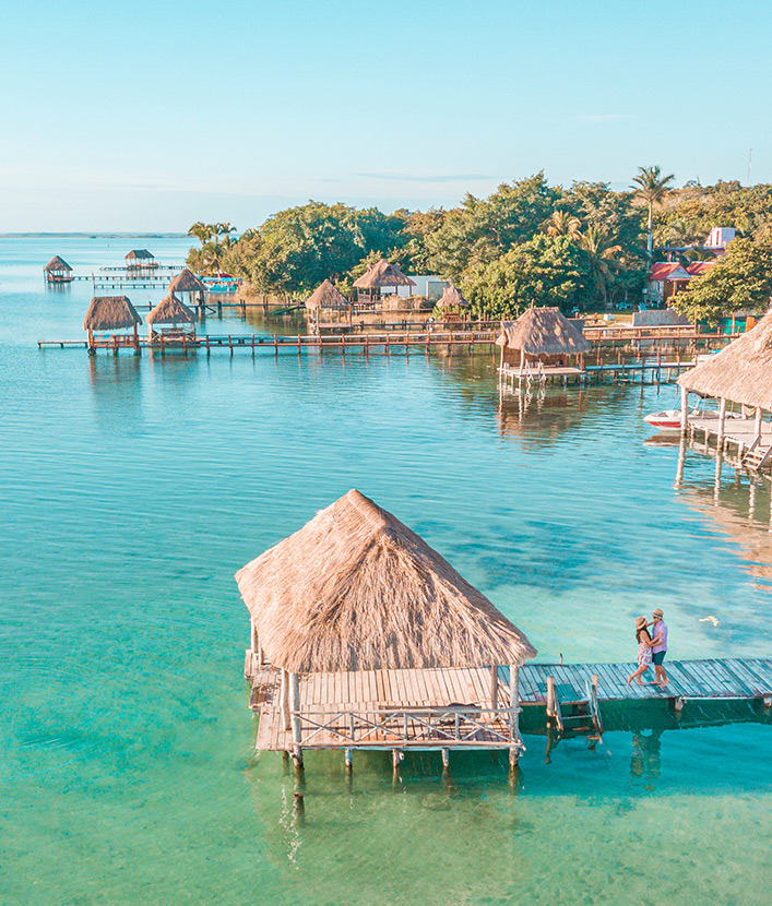 water huts riviera maya