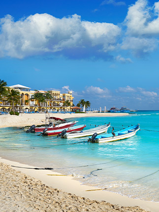 boats on the beach