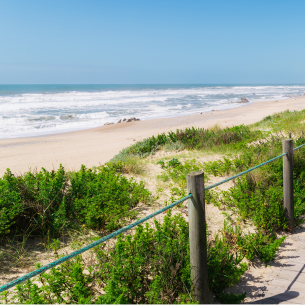 Granja beach view from the boardwalk