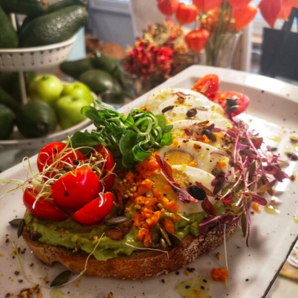 vegetarian breakfast split