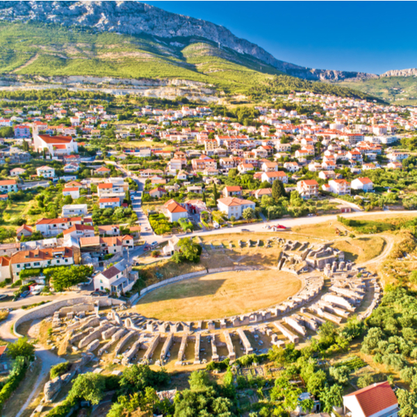 view of ancient amphitheater near split