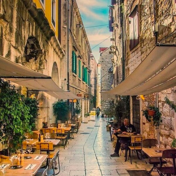 restaurant on wine tour of split