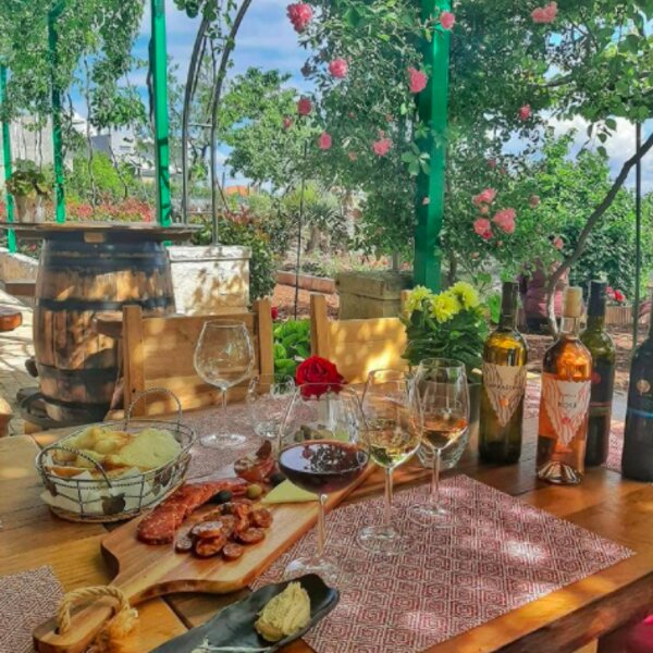 lunch at a vineyard in split
