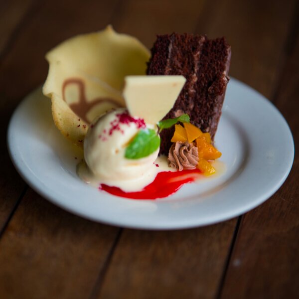 plate of desserts prepared at belmont estate in grenada