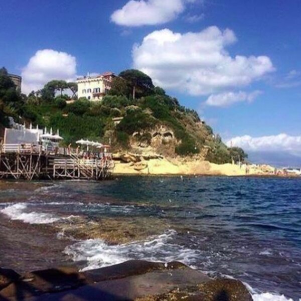 view of rocky beach in naples