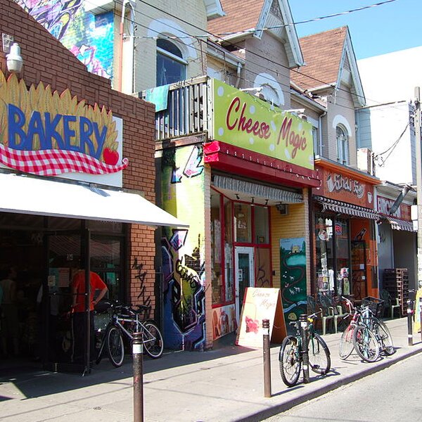 quirky shops in kensington market area of toronto