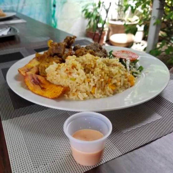 traditional Grenadian lunch