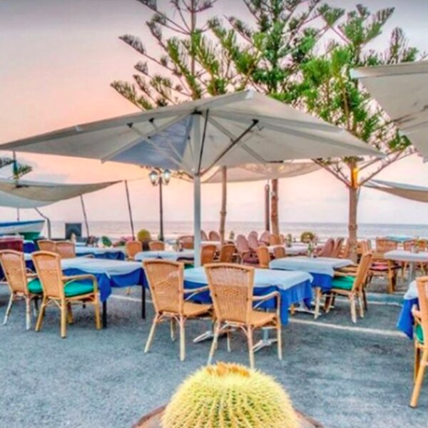 bar with sunset view in lanzarote
