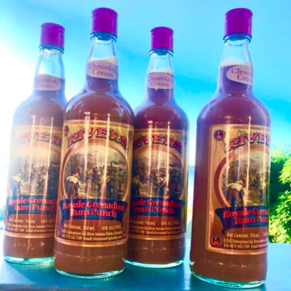 bottles of rum from oldest rum distillery in grenada