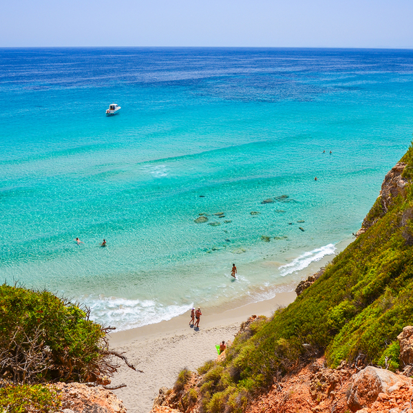 romantic and wild Binigaus beach in menorca
