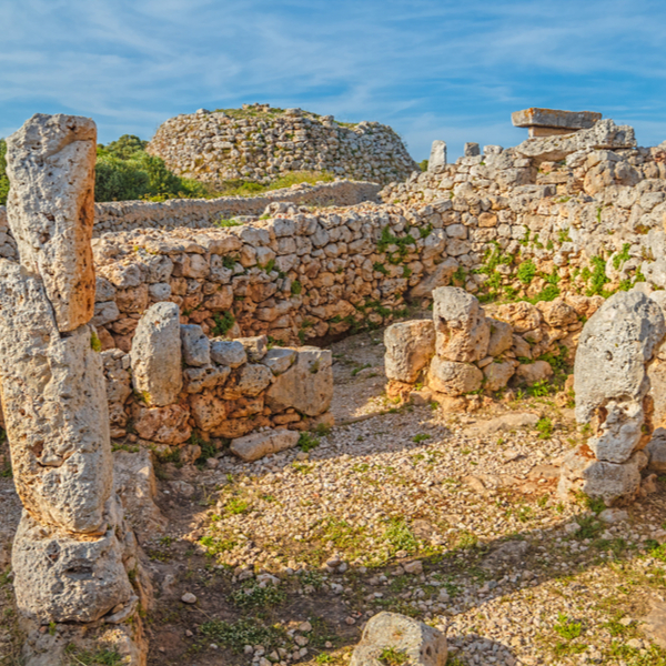archeological remains at Trepucó ancient village in menorca
