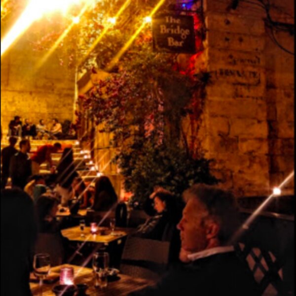 people enjoying al fresco drinks at malta bar