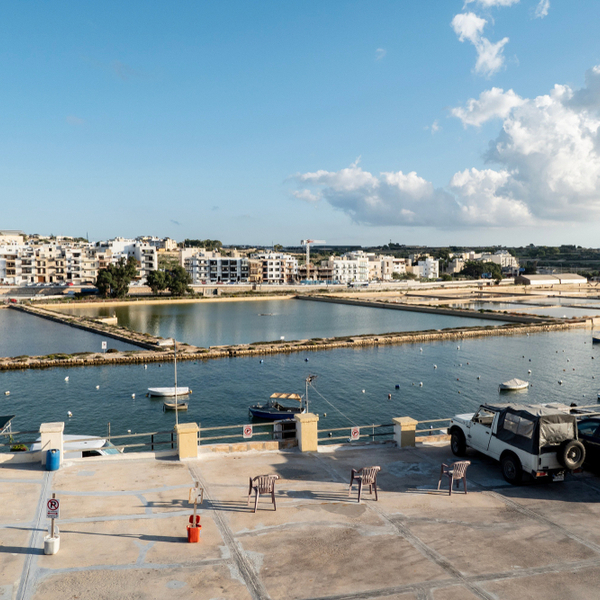 plant taking salt from maltese sea water