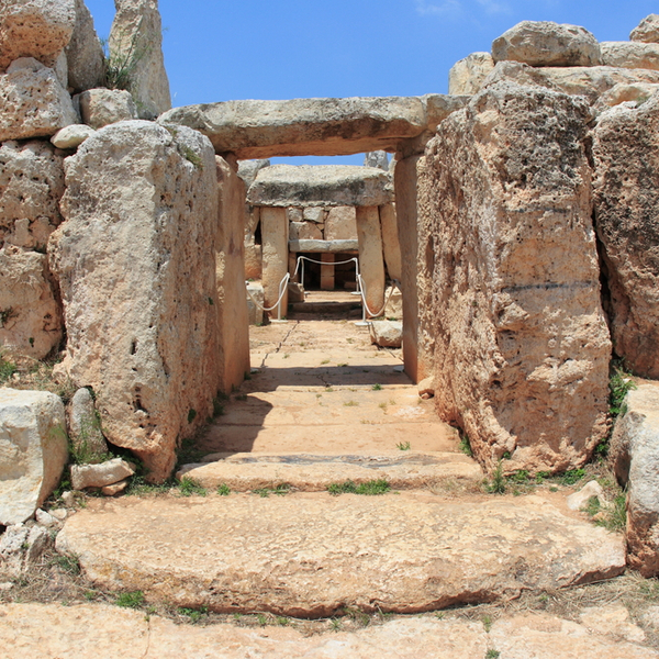 famous ancient ruins of hagar qim in malta