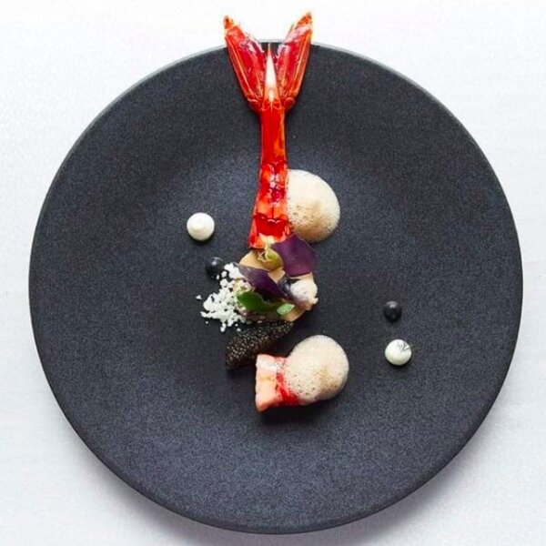 fine dining dinner dish at madeira restaurant