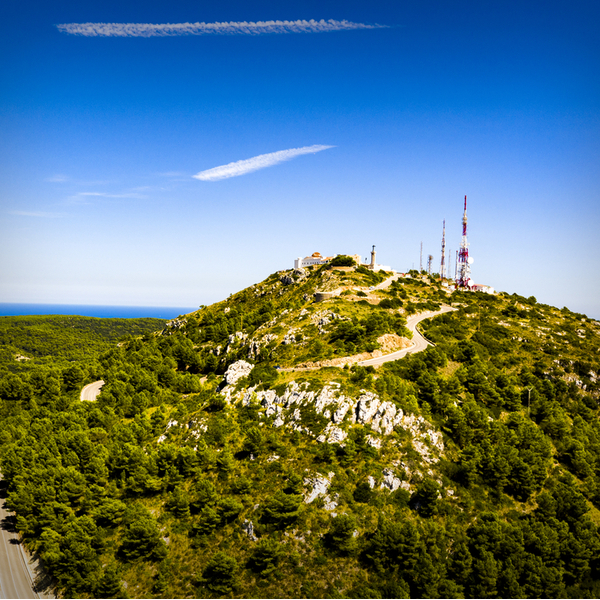 view of peak of mount toro on menorca
