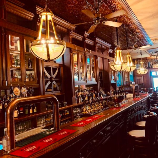 bar at traditional pub in malta