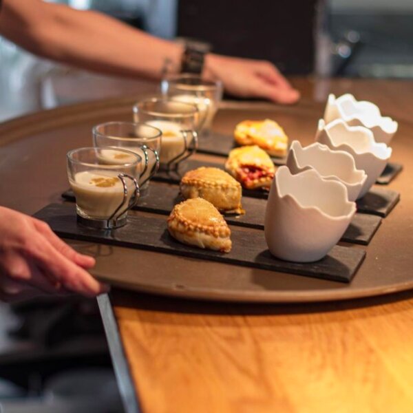 tasting menu at fine dining restaurant in menorca