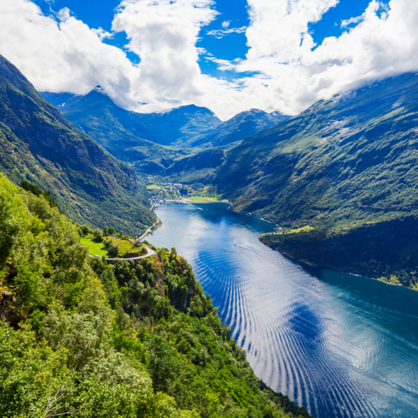 panoramic view of one of the best fjords in western norway