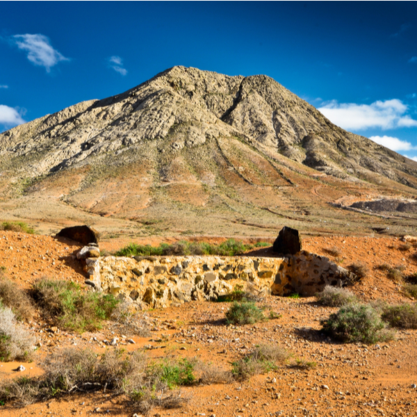 fuerteventura volcano with secret carvings