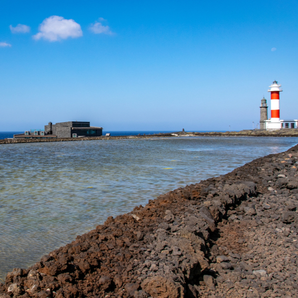 natural salt flats by the sea in fuerteventura