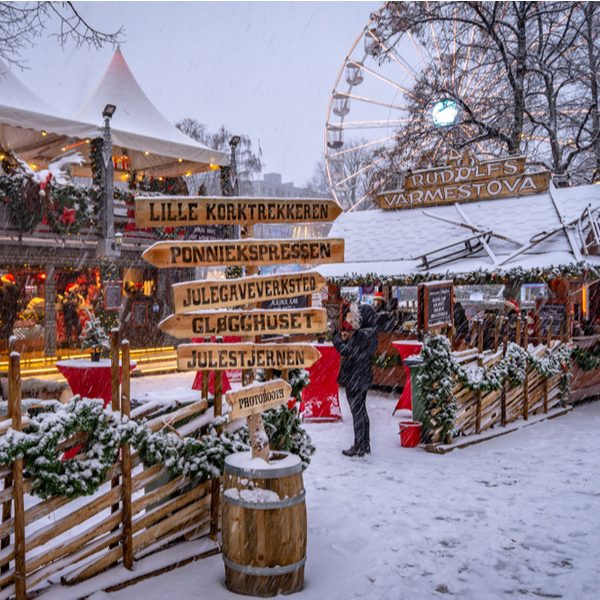 traditional christmas market in oslo
