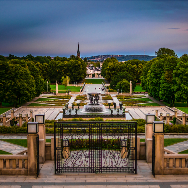 view of vigeland sculpture park in oslo