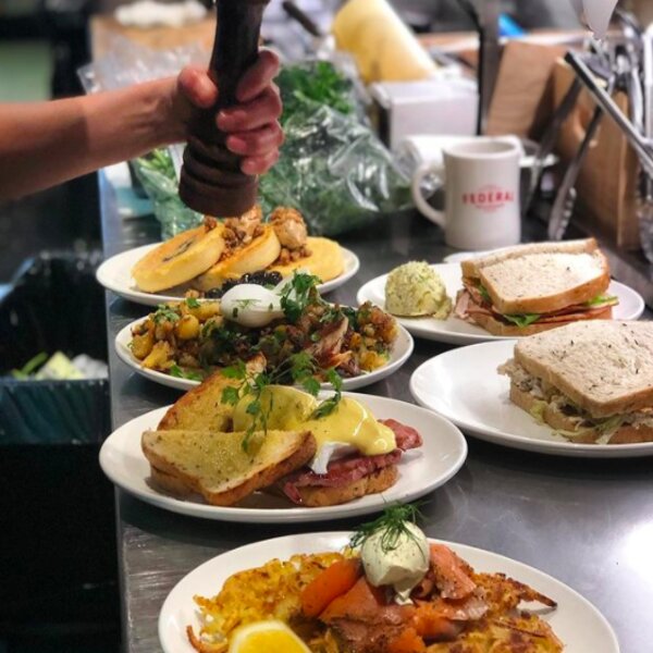 breakfast and brunch dishes at auckland cafe