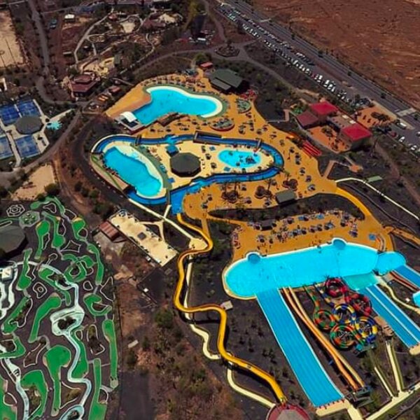 aerial view of fuerteventura theme park