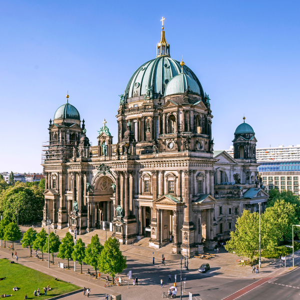 stunning exterior of berlin's famous cathedral