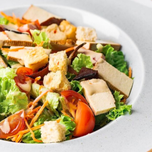 healthy lunch at riga restaurant