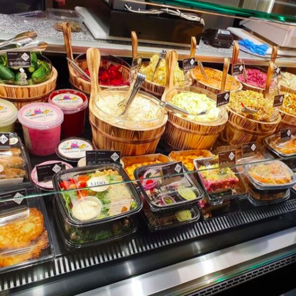 healthy lunch at a cafe in riga