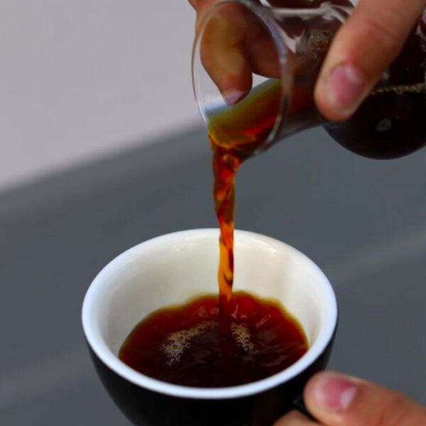 drip coffee at roastery in riga