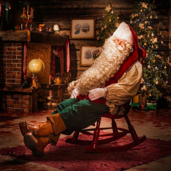 visiting santa park in lapland