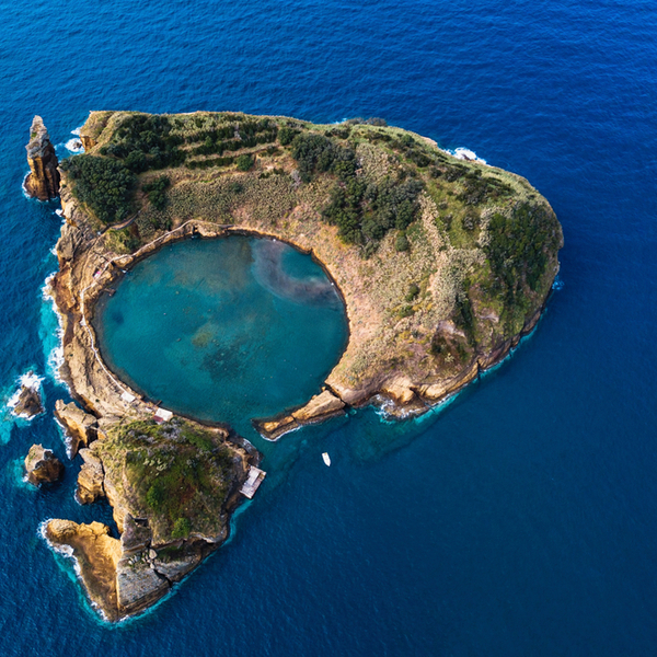 a swimming spot at Vila Franca do Campo in the azores