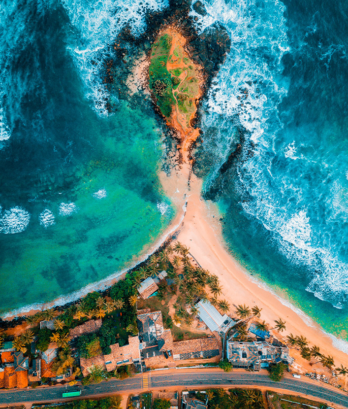 Mirissa Beach views from top