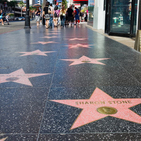 walk of fame in Hollywood Boulevard