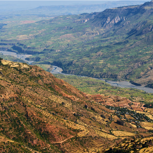 view of Great Rift Valley in kenya