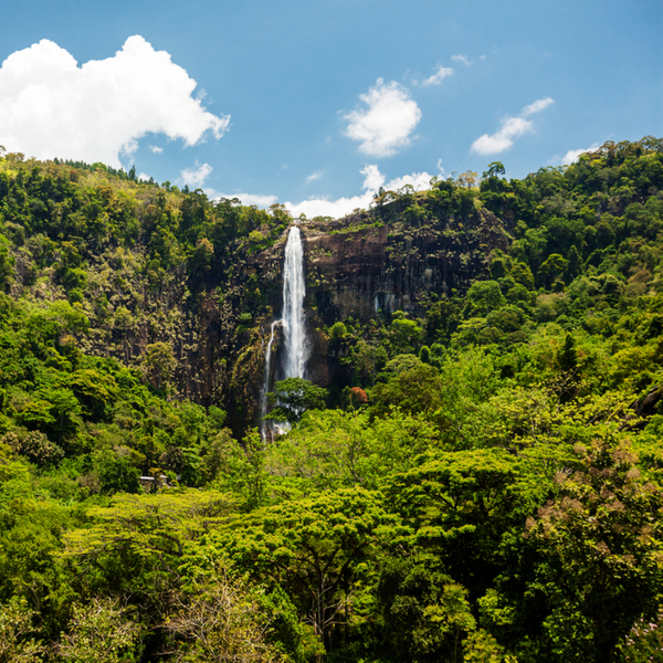 Bambarakanda falls in sri lanka