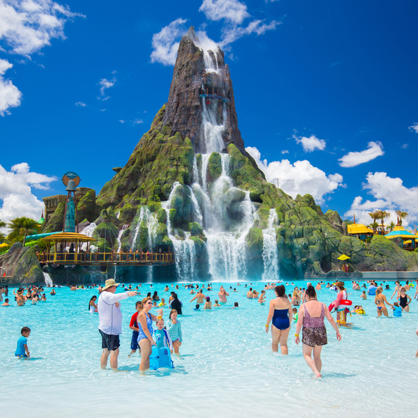 people swimming at waterpark in orlando