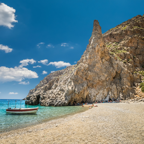 Secret beach crete