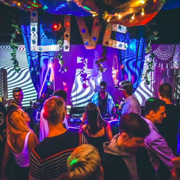 live music at a club in sofia